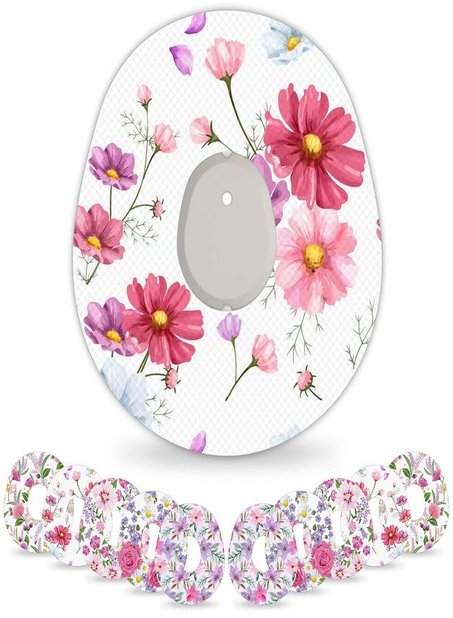 HONYOU 15Pack Adhesive Patches for Dexcom G7 & Stelo Overpatch Waterproof 15 Days Long Stay CGM Sensor Patches, Sweatproof & Latex-Free, Floral Pattern Overlay Tape with Hole - Image 1